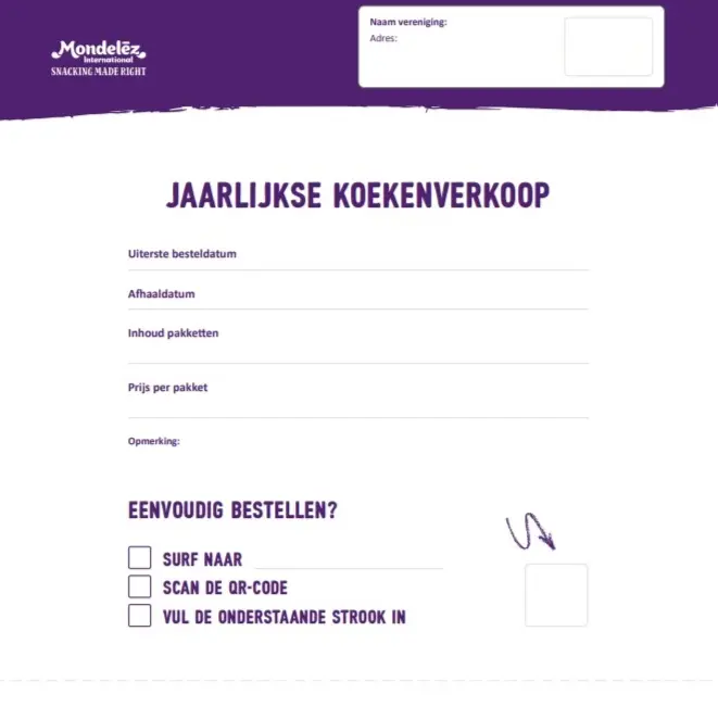 Order form template